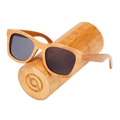 Retro Faux Wood Sunglasses