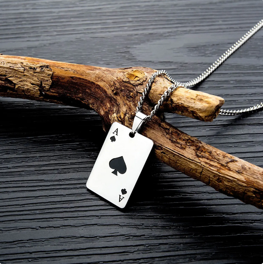 Ace of Spades Pendant Chain Necklace
