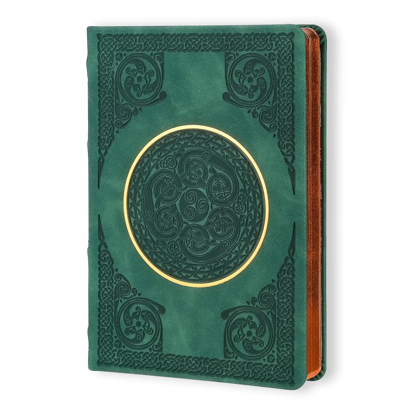 Vintage Renaissance Celtic Green Diary – Vegan Leather 256 Pages - Evolve Supply Co. Evolve Supply Co.