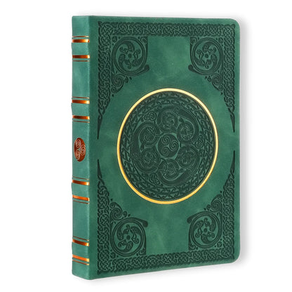 Vintage Renaissance Celtic Green Diary – Vegan Leather 256 Pages - Evolve Supply Co. Evolve Supply Co.