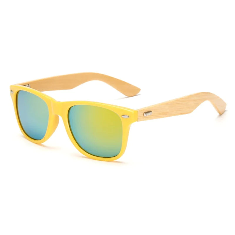 Evolve Supply Co. Retro Bamboo Sunglasses