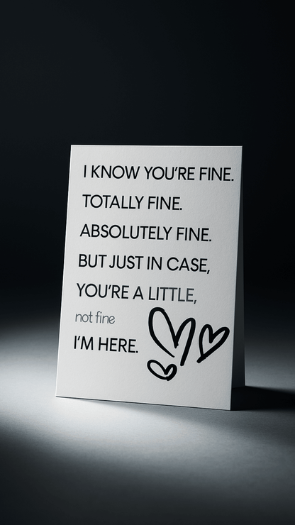 I Know You’re Fine Card - Evolve Supply Co. Evolve Supply Co.