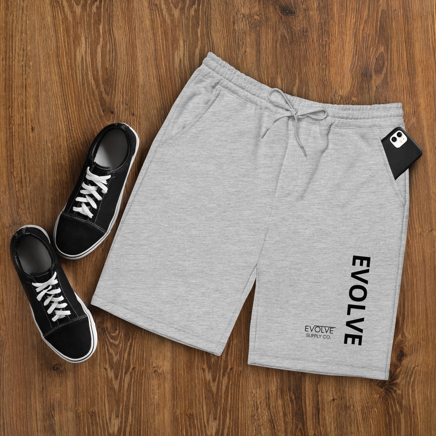 Evolve Men's Fleece Shorts White