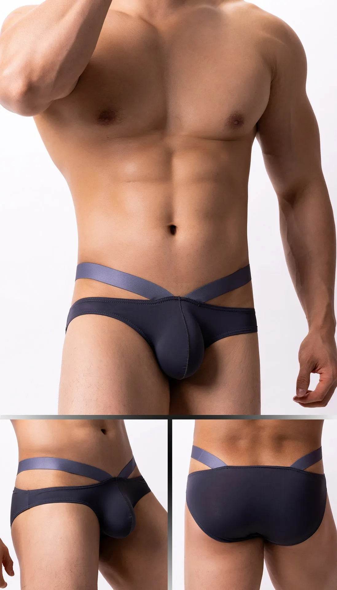 Thin Ice Silk Low Waist Men's Underwear Briefs - Evolve Supply Co. Evolve Supply Co.