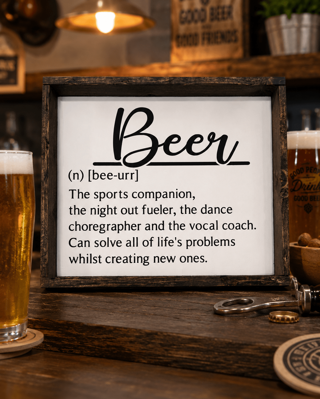 BEER SIGN - Evolve Supply Co. Evolve Supply Co.