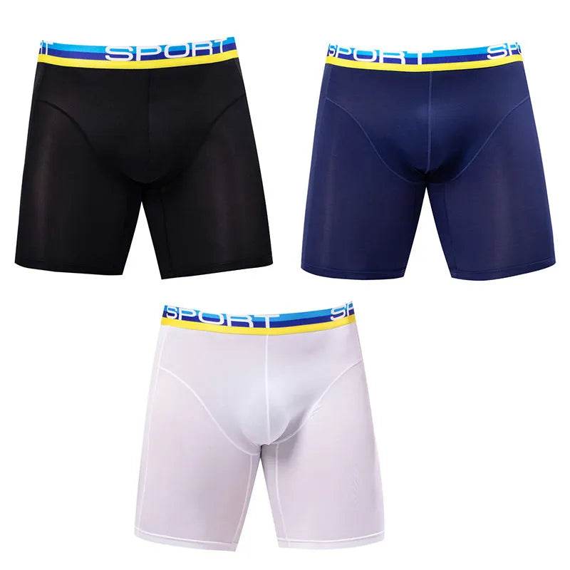 Anti - wear Ice Silk breathable Midway Boxer Beach swimming Underwear - Evolve Supply Co. Evolve Supply Co.