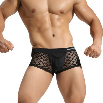 All - match Men's Underwear Breathable Nylon Mesh Boxer Briefs - Evolve Supply Co. Evolve Supply Co.