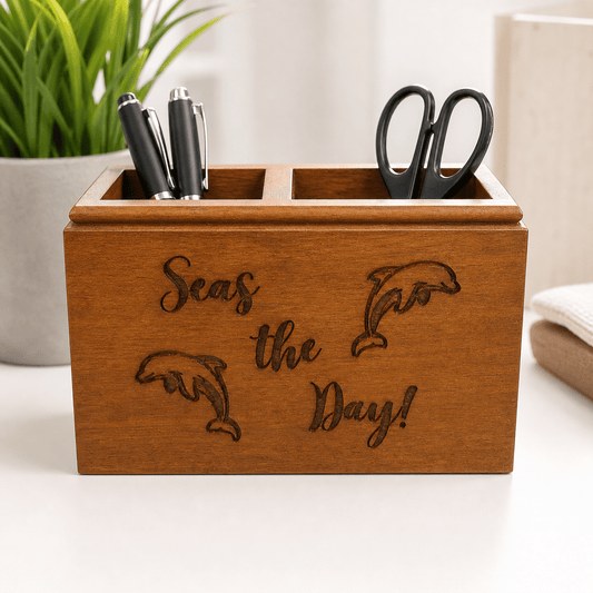 WOODEN DESK PEN HOLDER - Evolve Supply Co. Evolve Supply Co.