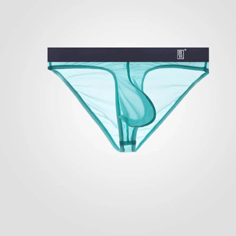 Underwear Men's Briefs Transparent Ice Silk Sexy Full Transparent Trendy Men's Personality Narrow Crotch Low Waist New - Evolve Supply Co. Evolve Supply Co.