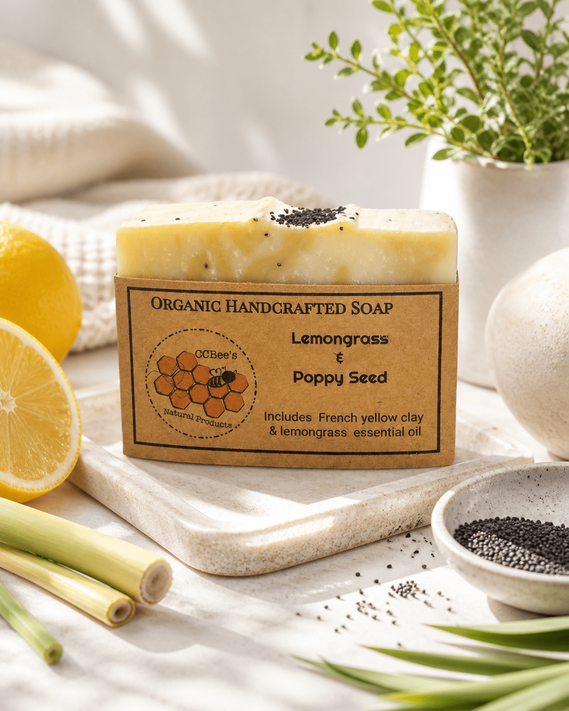 LEMON POPPYSEED SOAP - Evolve Supply Co. Evolve Supply Co.