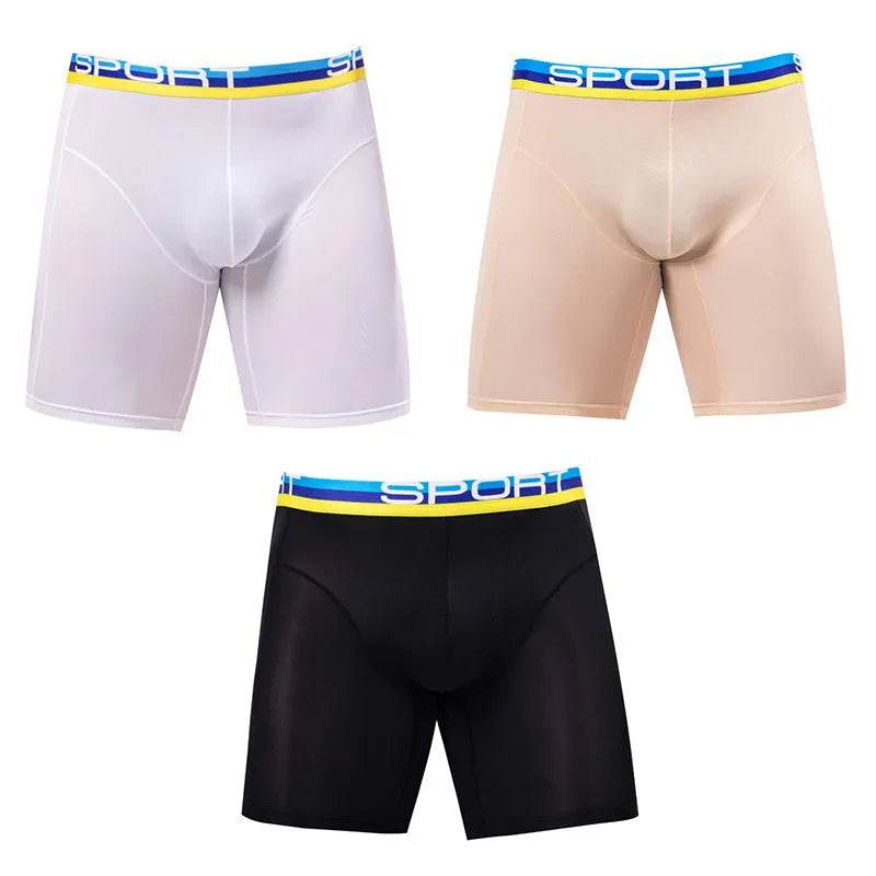 Anti - wear Ice Silk breathable Midway Boxer Beach swimming Underwear - Evolve Supply Co. Evolve Supply Co.