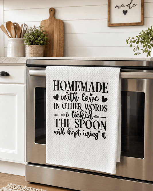 HOMEMADE WITH LOVE TEA TOWEL - Evolve Supply Co. Evolve Supply Co.