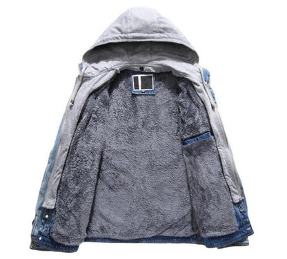 Denim Fleece Hoodie - Evolve Supply Co. Evolve Supply Co.
