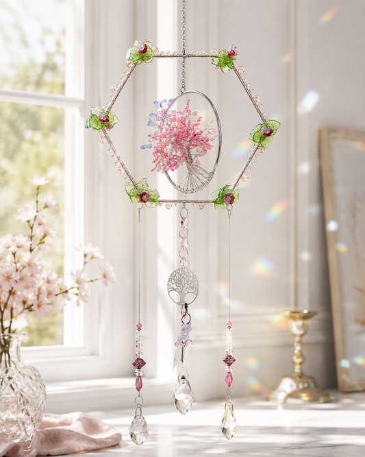 CHERRY BLOSSOM SUN CATCHER