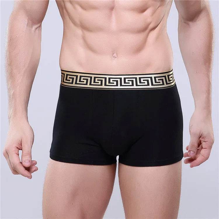 Men's Cotton Boxer Briefs Casual Solid Color Mid Waist underwear - Evolve Supply Co. Evolve Supply Co.