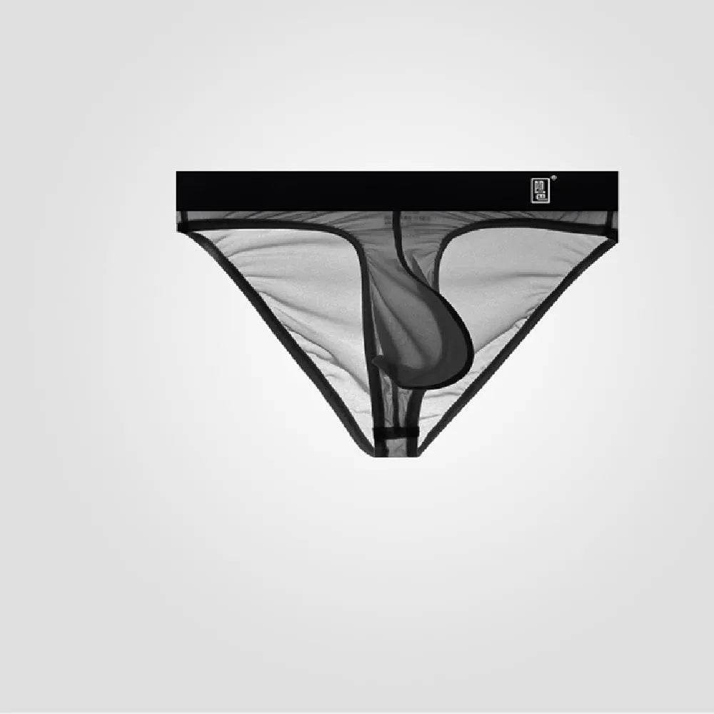 Underwear Men's Briefs Transparent Ice Silk Sexy Full Transparent Trendy Men's Personality Narrow Crotch Low Waist New - Evolve Supply Co. Evolve Supply Co.