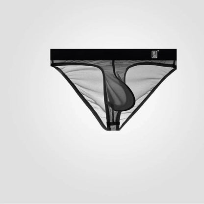Underwear Men's Briefs Transparent Ice Silk Sexy Full Transparent Trendy Men's Personality Narrow Crotch Low Waist New - Evolve Supply Co. Evolve Supply Co.
