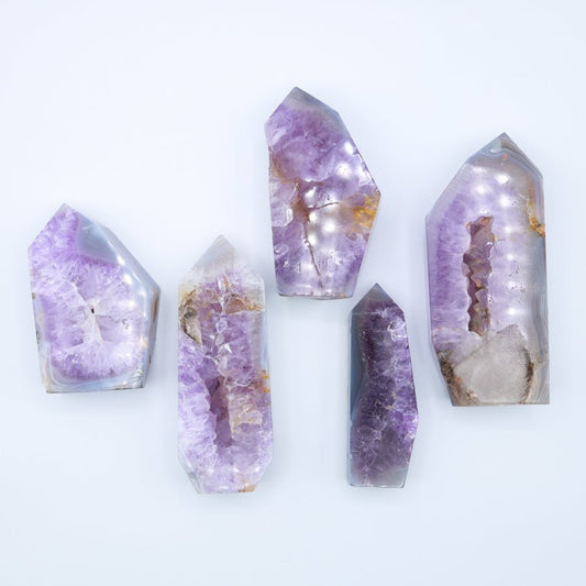 Druzy Amethyst Tower - Evolve Supply Co. Evolve Supply Co.