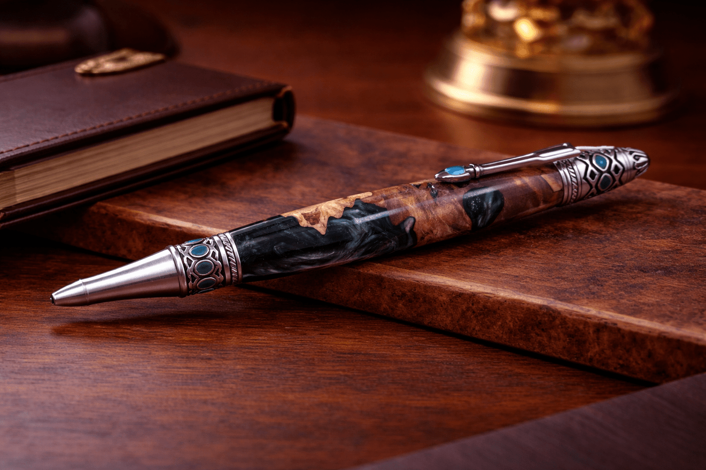 SANTA FE TURQUOISE INLAY PEN - Evolve Supply Co. Evolve Supply Co.