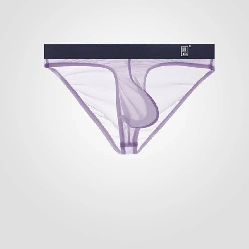 Underwear Men's Briefs Transparent Ice Silk Sexy Full Transparent Trendy Men's Personality Narrow Crotch Low Waist New - Evolve Supply Co. Evolve Supply Co.