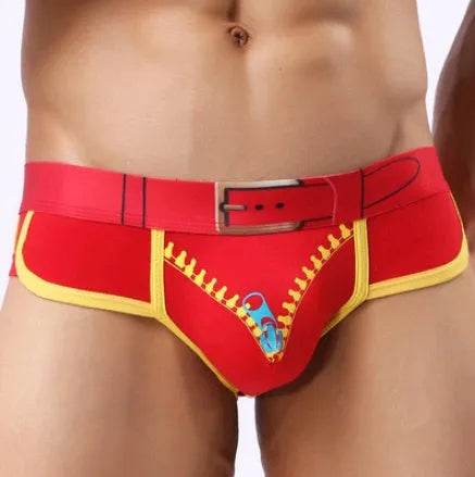 Men's Underwear Cotton Print U Convex Antibacterial Brief Trunk Panties - Evolve Supply Co. Evolve Supply Co.