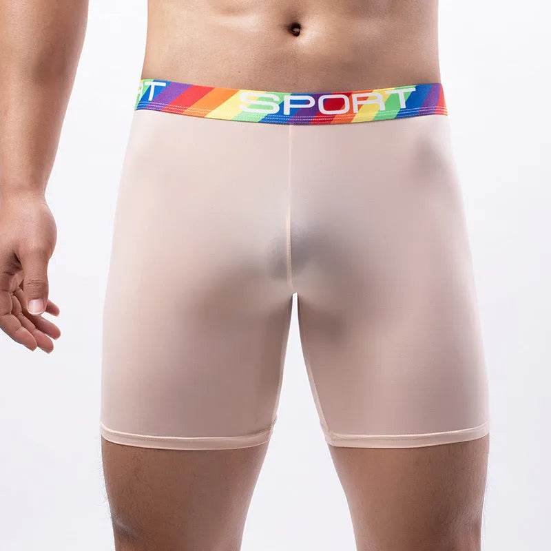 Summer Sports Spandex Plain Boxer Short Underwear for Men - Evolve Supply Co. Evolve Supply Co.