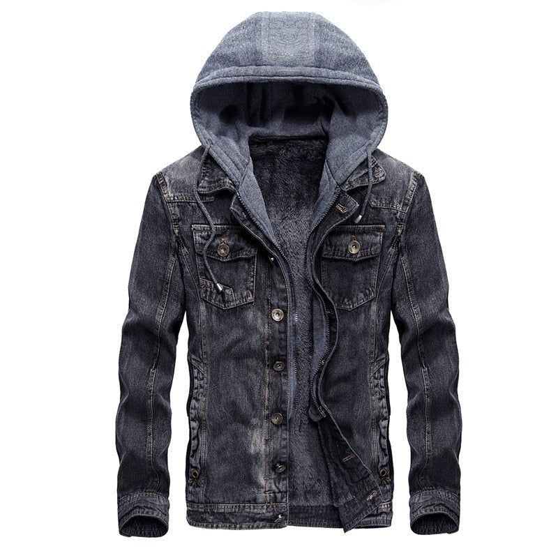 Denim Fleece Hoodie - Evolve Supply Co. Evolve Supply Co.